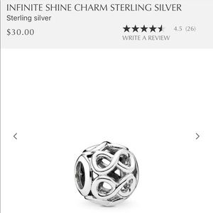 Pandora infinity charm